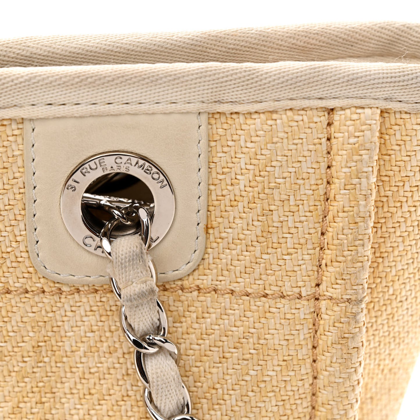Canvas Mini Deauville Tote Light Yellow