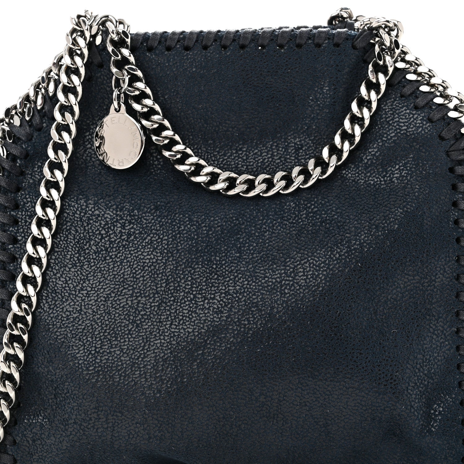 Stella McCartney Shaggy Deer Tiny Falabella Tote Navy 7 of 9