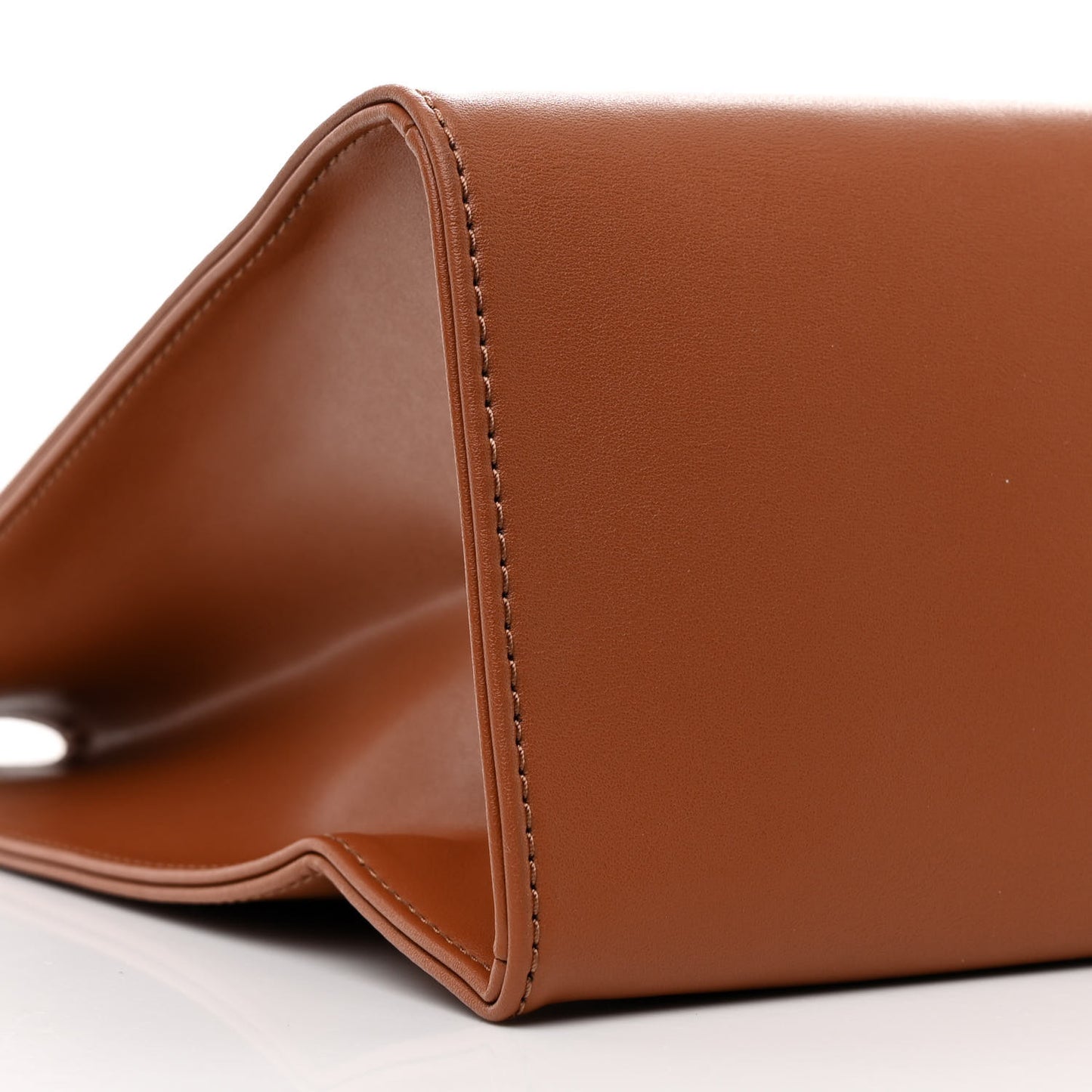 Vegan Leather Medium Shopping Bag Tan