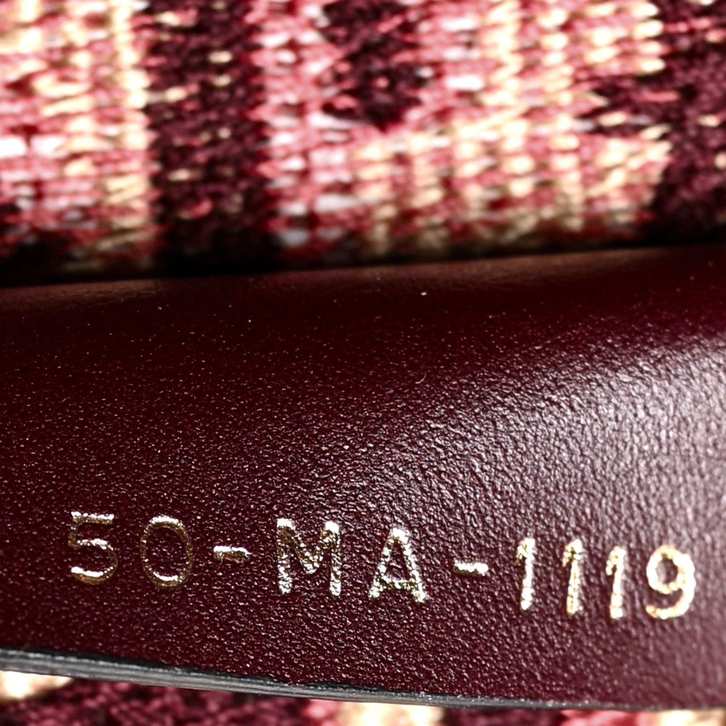 Oblique Medium Book Tote Burgundy Multicolor