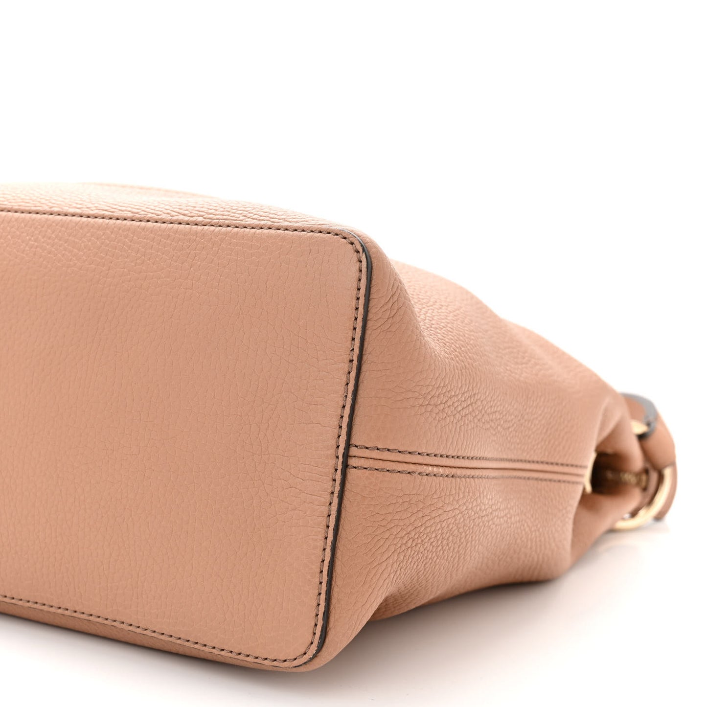Pebbled Calfskin Large Soho Hobo Camelia