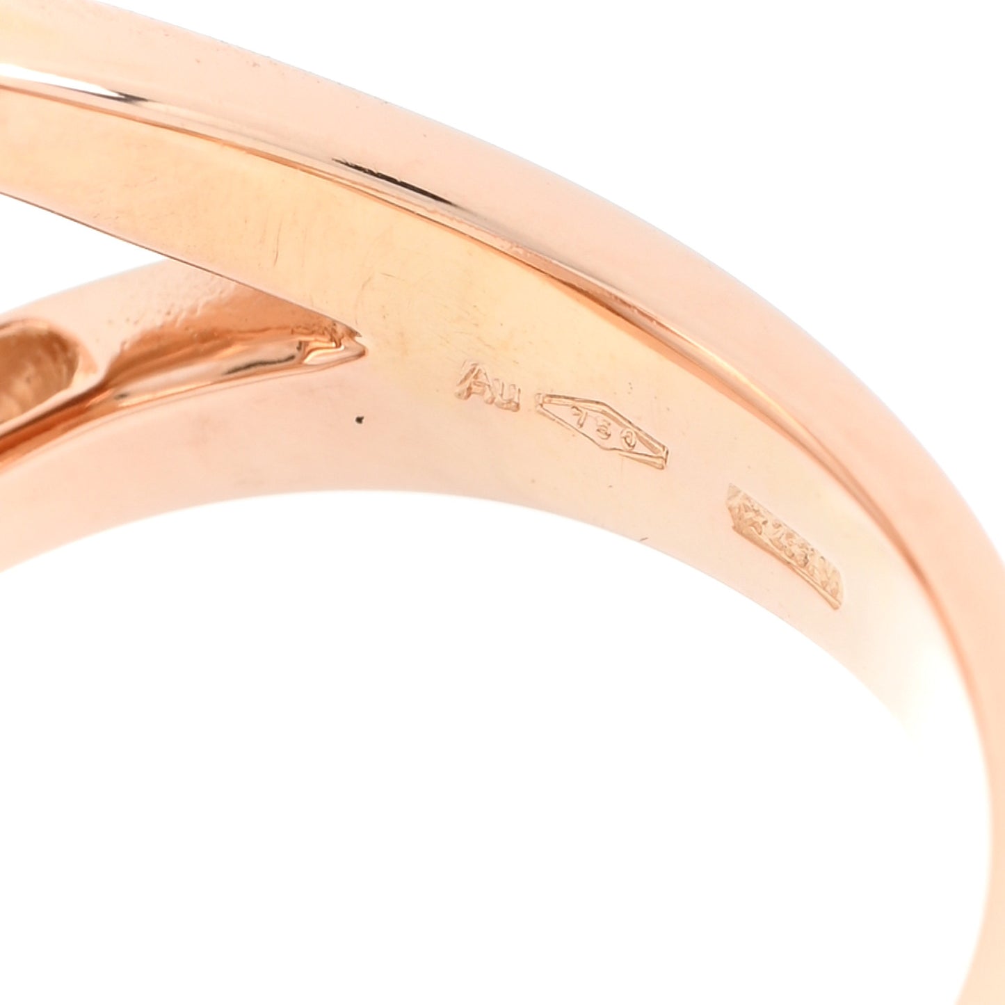 18K Rose Gold Mother of Pearl BVLGARI BVLGARI Ring 52 6
