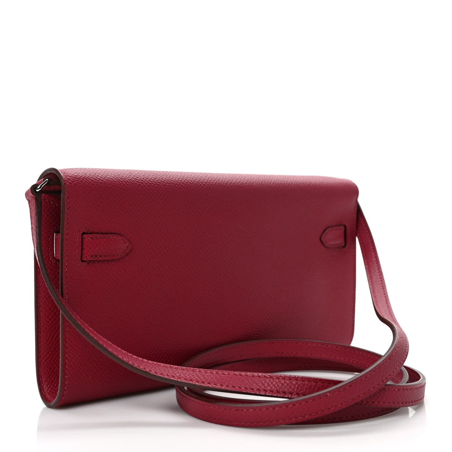 Epsom Kelly Wallet To Go Rouge Grenat