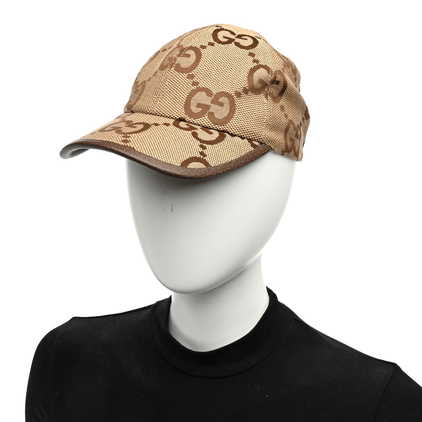 Monogram Jumbo GG Baseball Hat M 57 Camel Ebony