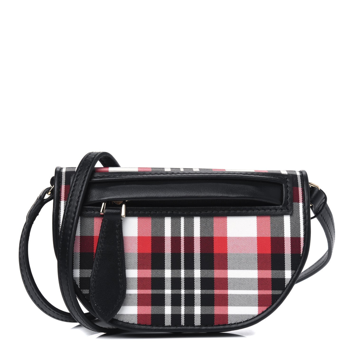 Burberry Tartan Mini Olympia Shoulder Bag Bright Red 1 of 4