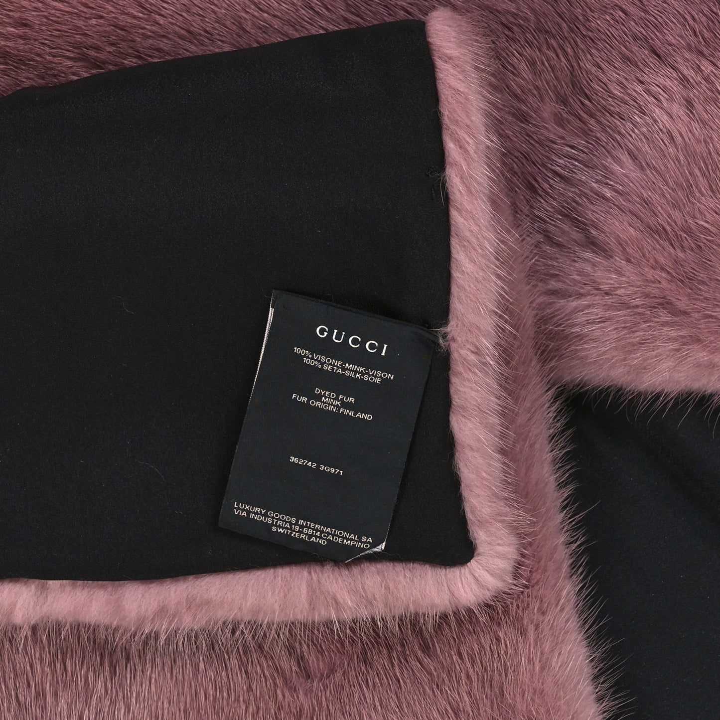 Mink Fur Scarf Pink