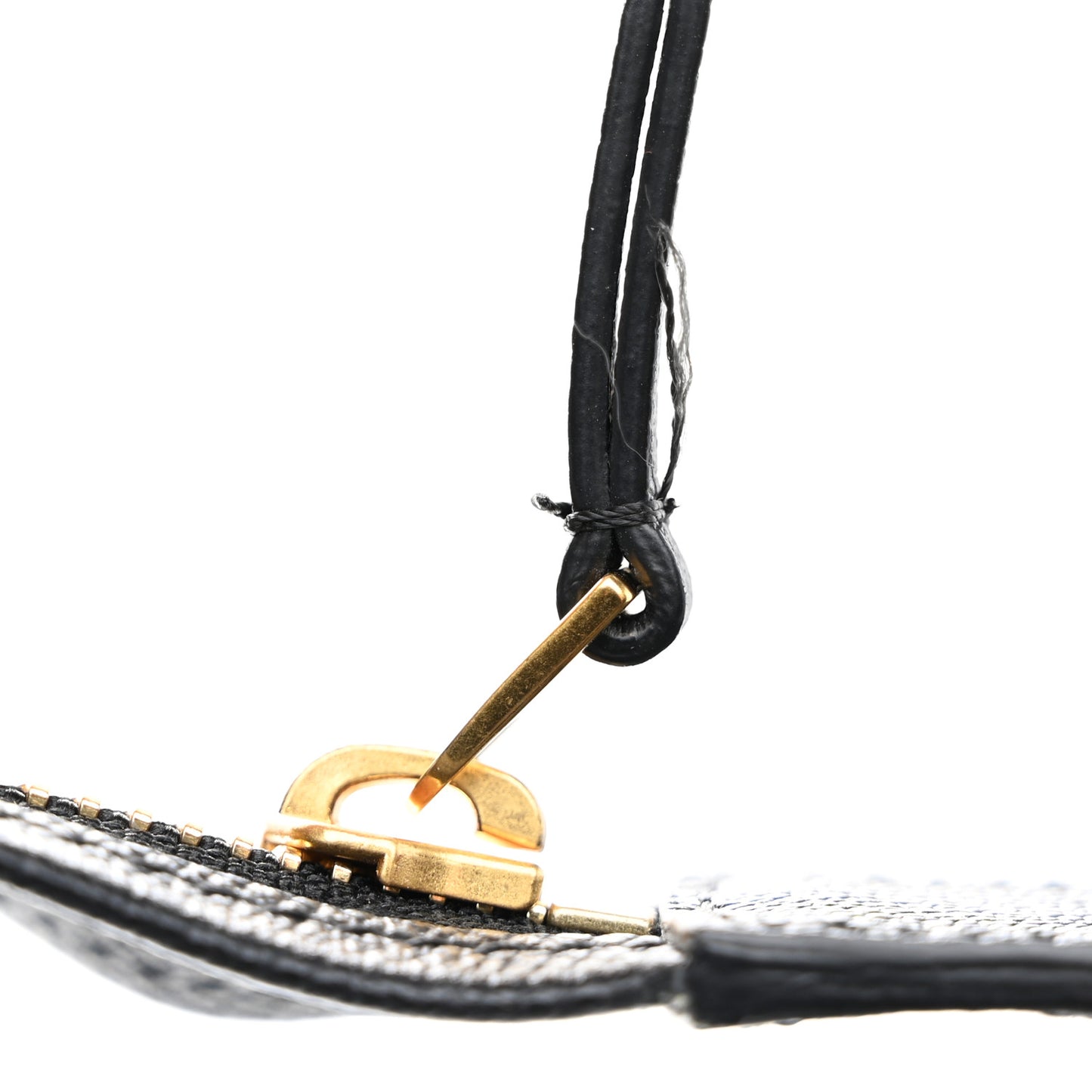 Grained Calfskin Micro Belt Bag Black
