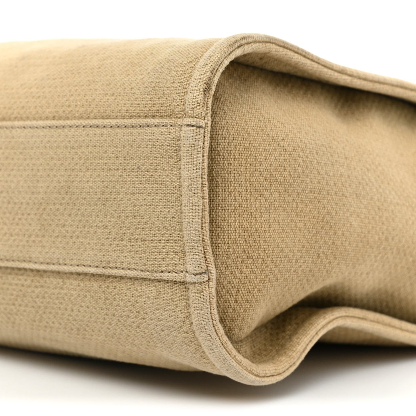 Canvas Mini Deauville Tote Beige Black