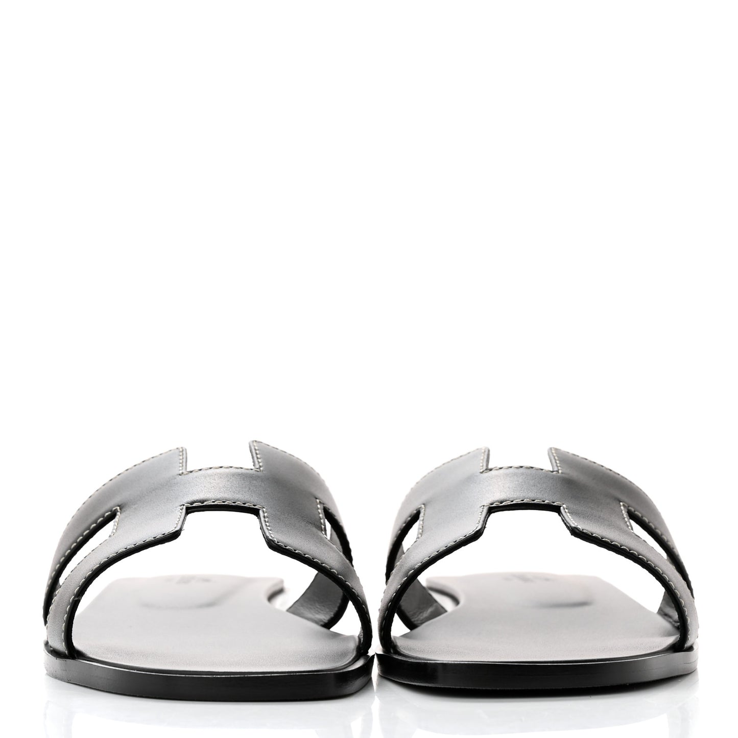 Box Calfskin Oran Sandals 38 Black
