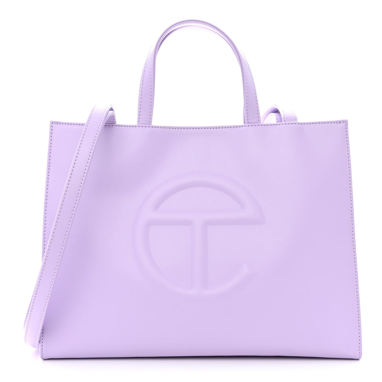Vegan Leather Medium Shopping Bag Lavender