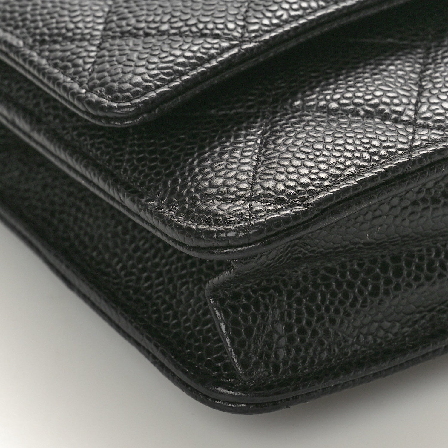 Chanel Caviar Quilted Wallet on Chain WOC Black 9 of 10