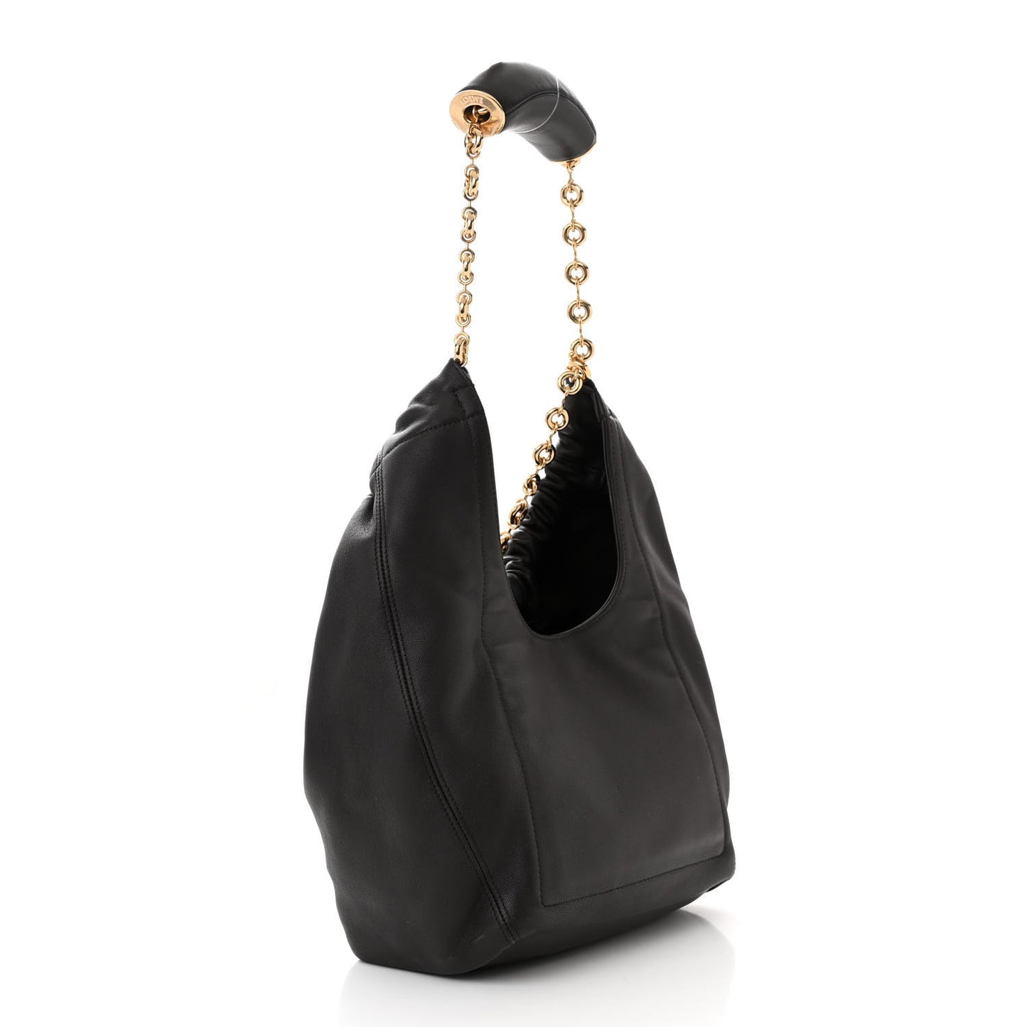 Nappa Small Squeeze Bag Chocolate