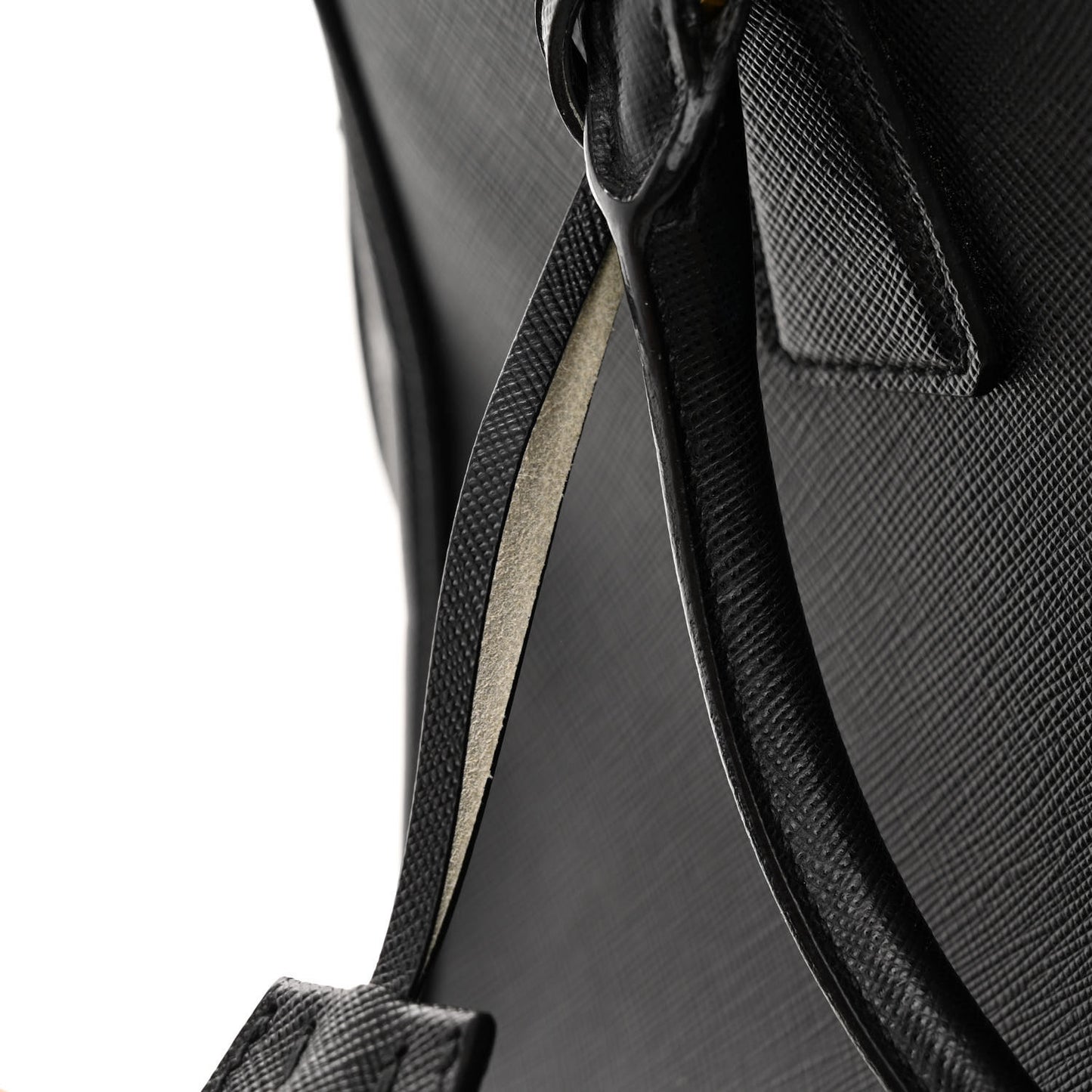 Saffiano Small Galleria Double Zip Tote Black