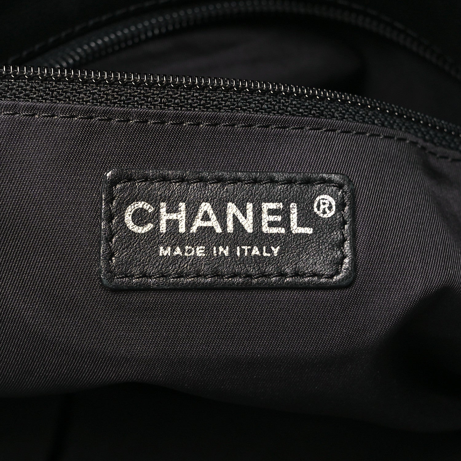 Chanel Coated Canvas Quilted Large Paris Biarritz Tote Black 6 of 12