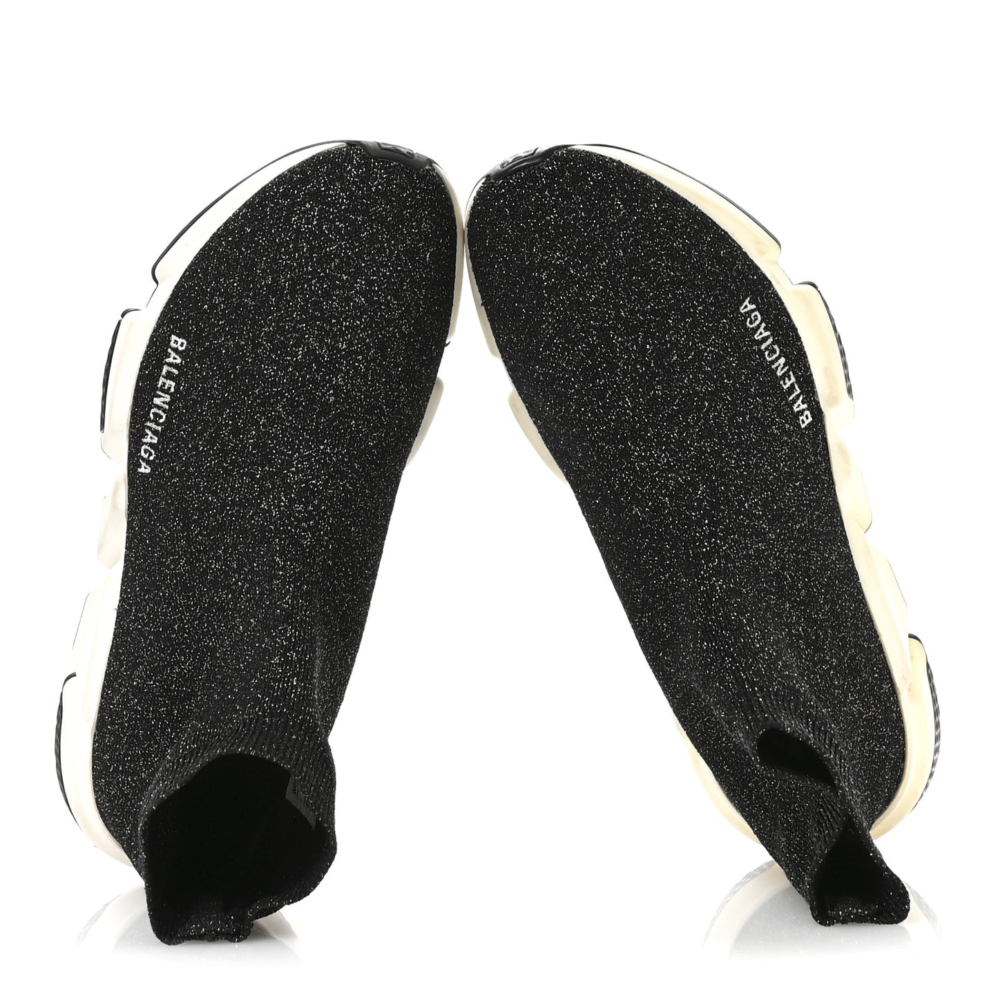 Knit Metal Womens Speed Sneakers 40 Black Gold