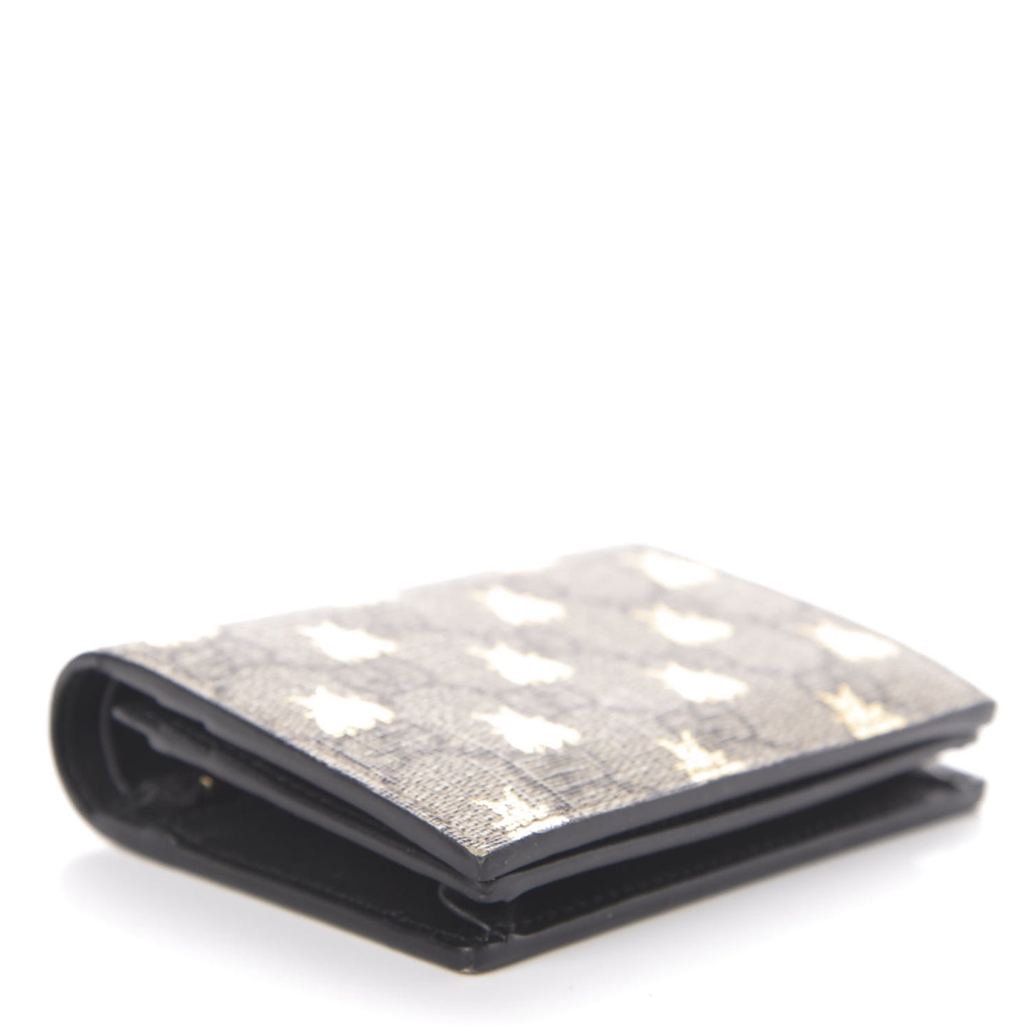 GG Supreme Monogram Bee Print Card Case