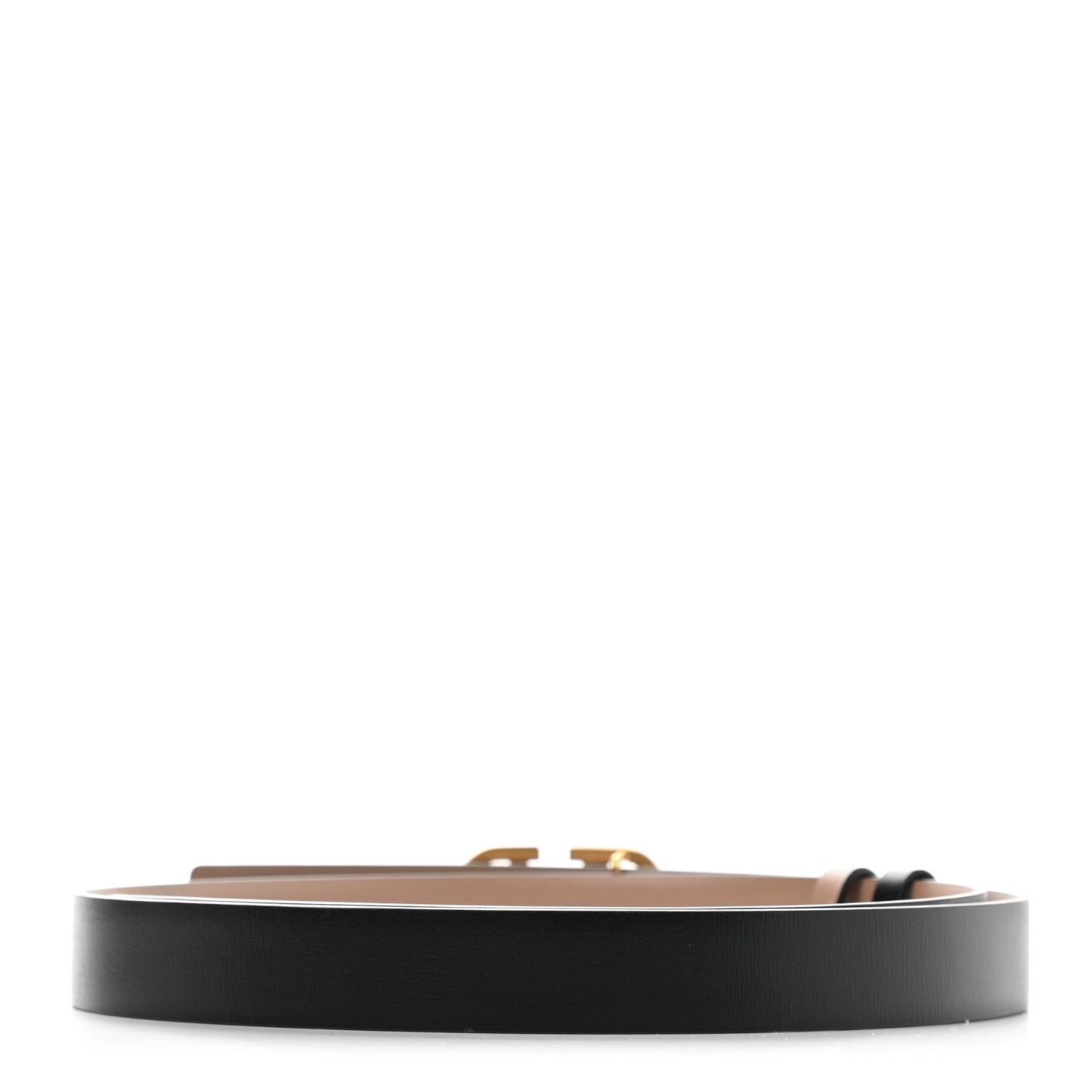 Glossy Calfskin VLogo Reversible 40mm Belt 75 30 Smokey Beige Black