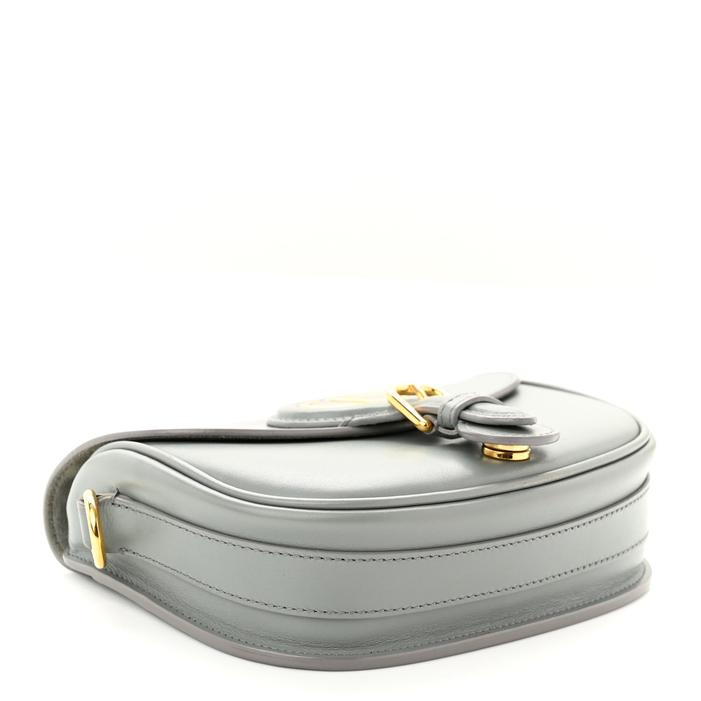 Box Calfskin Small Bobby Bag Gray