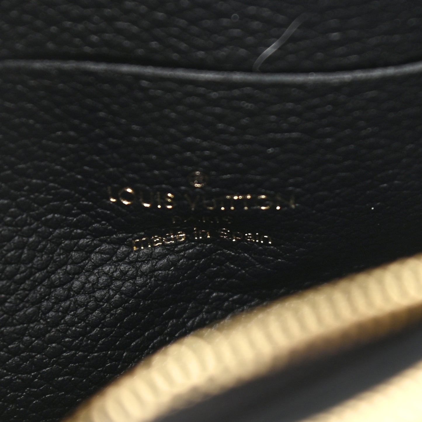 Empreinte Monogram Giant Double Zip Pochette Black Cream