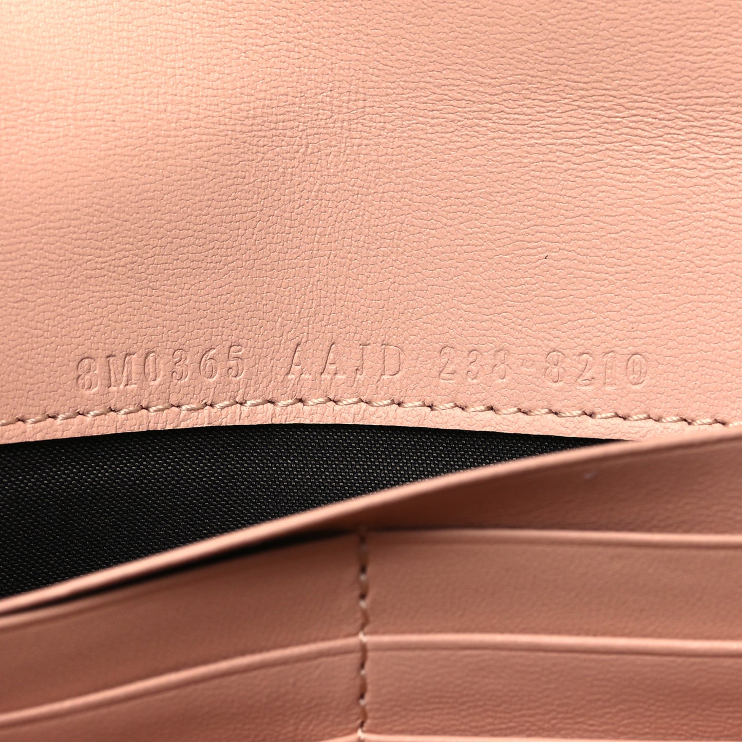 Nappa Matisse FF Embossed Continental Wallet On Chain Light Pink