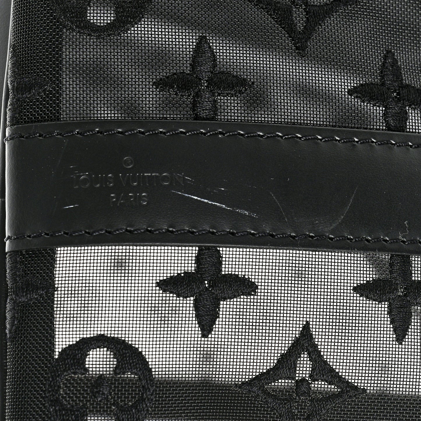 Monogram See Through Keepall Bandouliere 50 Black