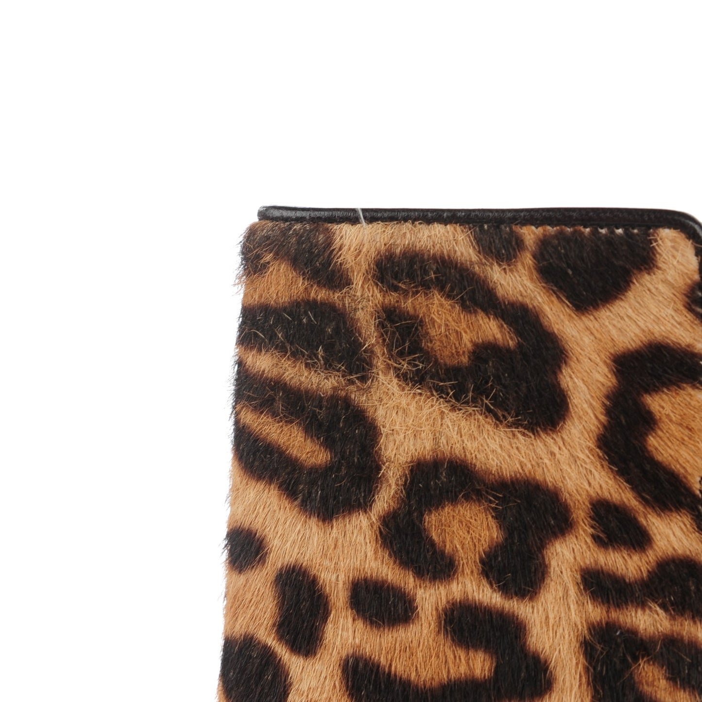 Calf Hair Leopard Print Fierce 160 Ankle Boots 39 Brown