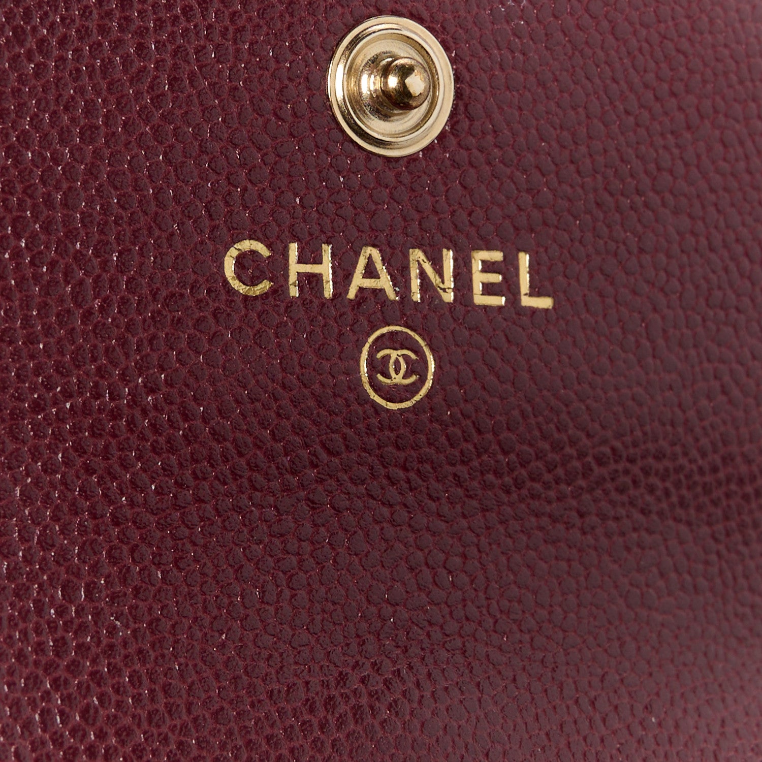 Chanel Caviar Quilted CC Airpods Pro and Phone Case With Chain Burgundy 9 of 12