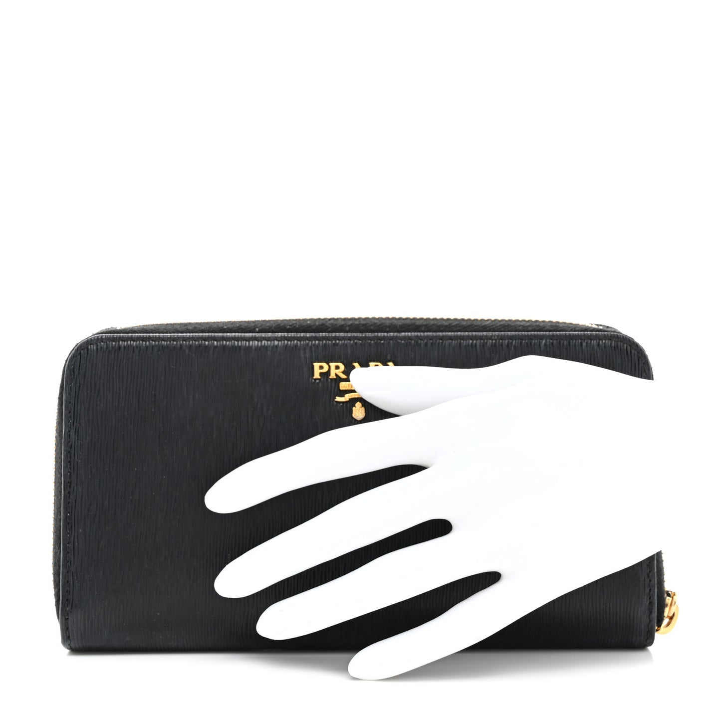 Vitello Move Zip Around Wallet Black