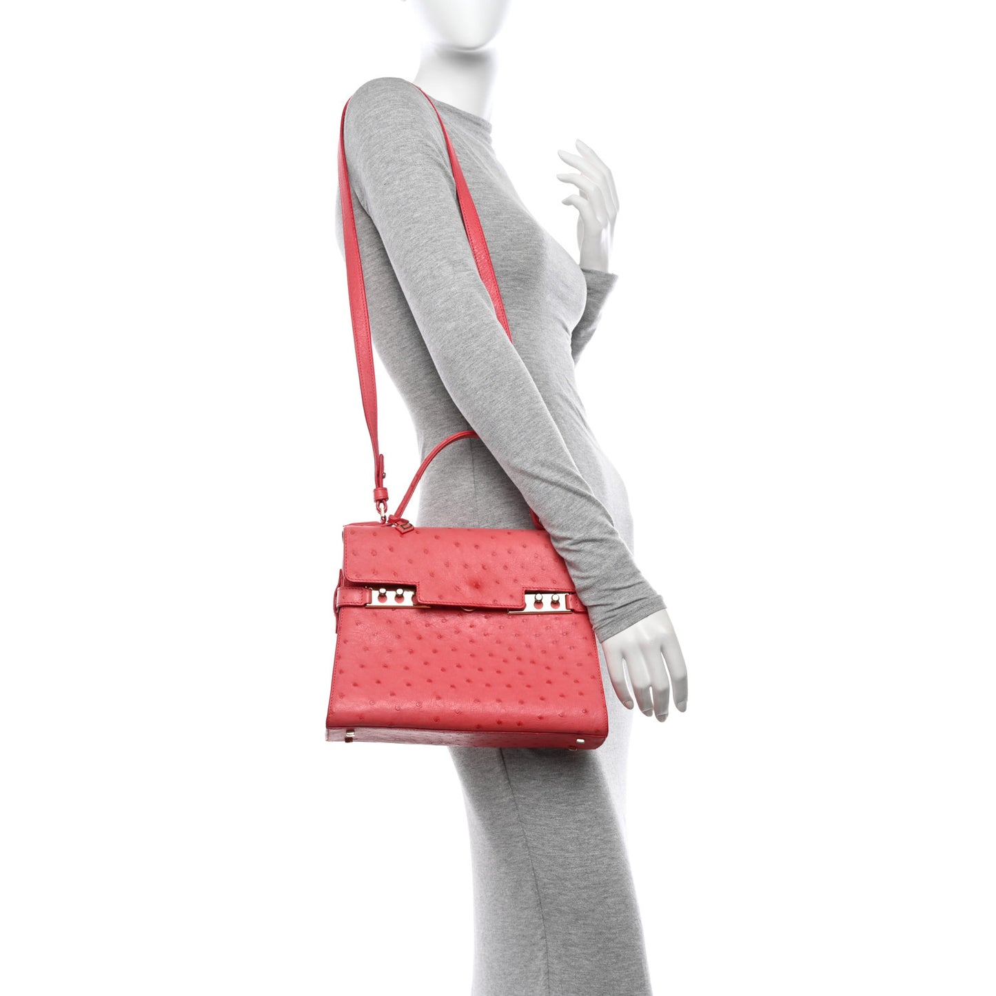 Ostrich MM Tempete Satchel Pink