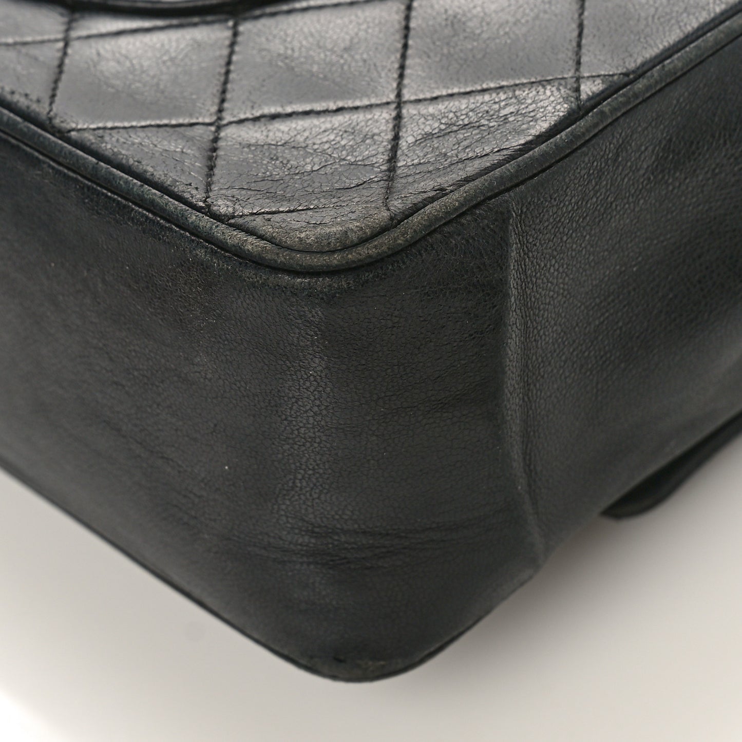 Lambskin Quilted Medium Bijoux Chain Double Flap Black