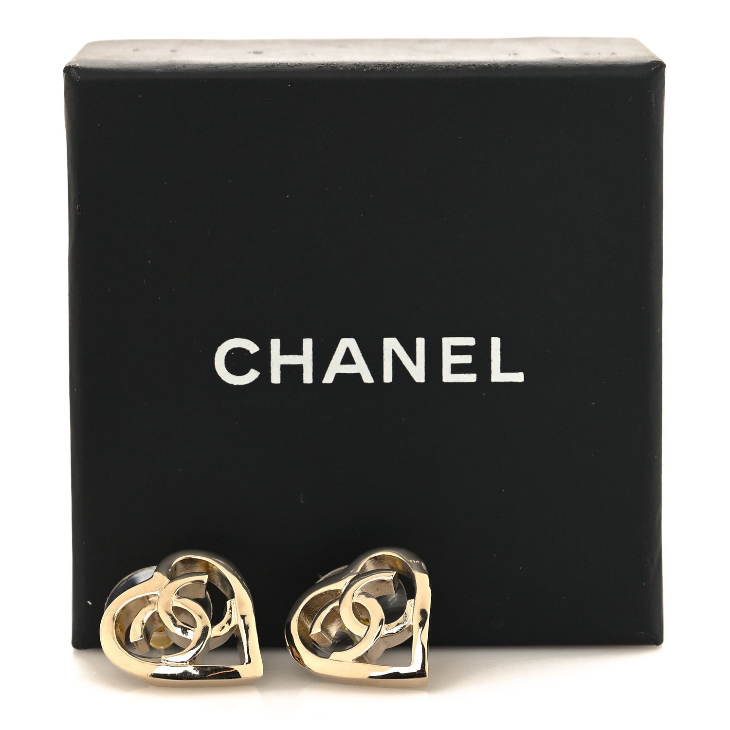 Chanel Metal CC Heart Coco In Love Earrings Gold 5 of 5