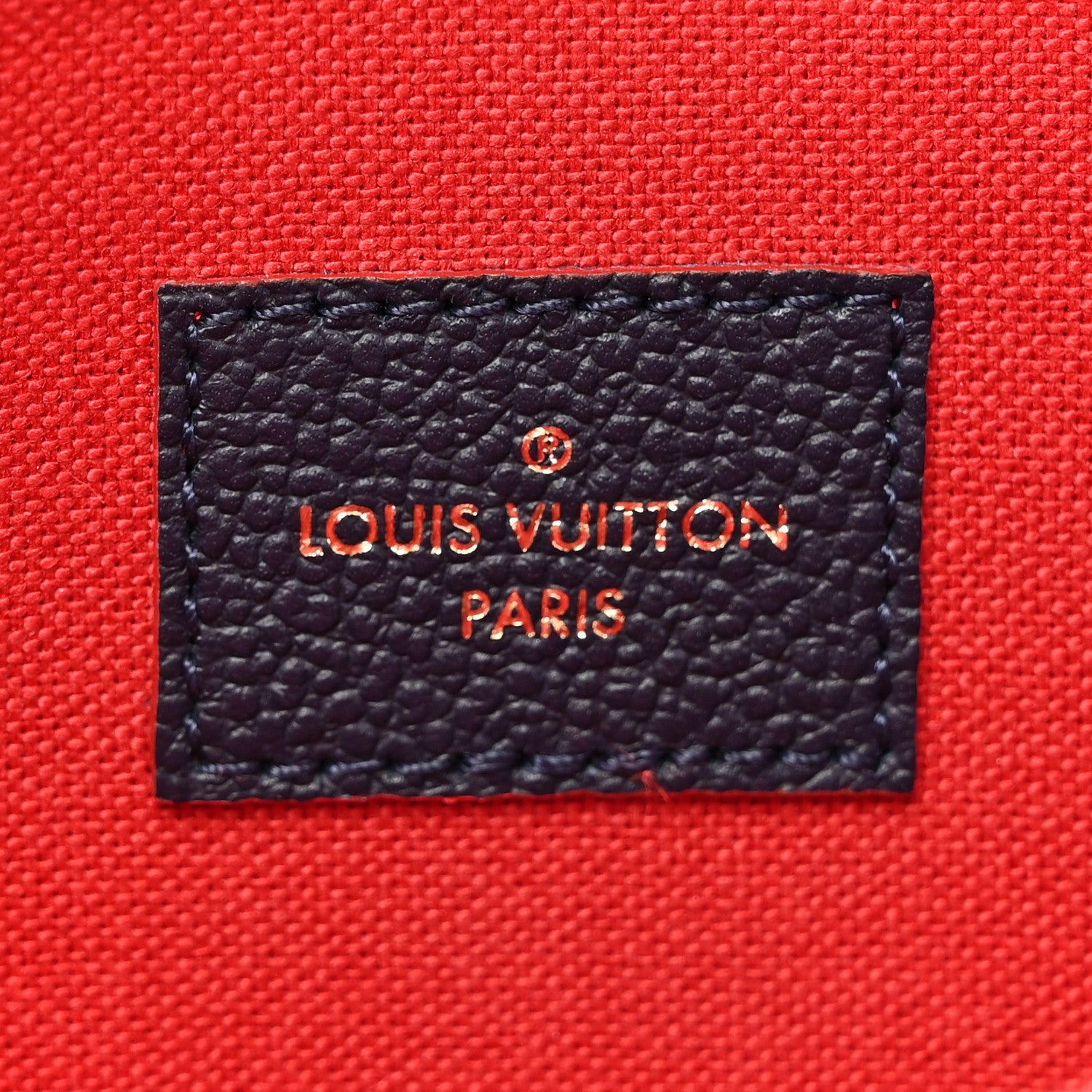 Louis Vuitton Empreinte Pochette Felicie Chain Wallet Marine Rouge 9 of 21