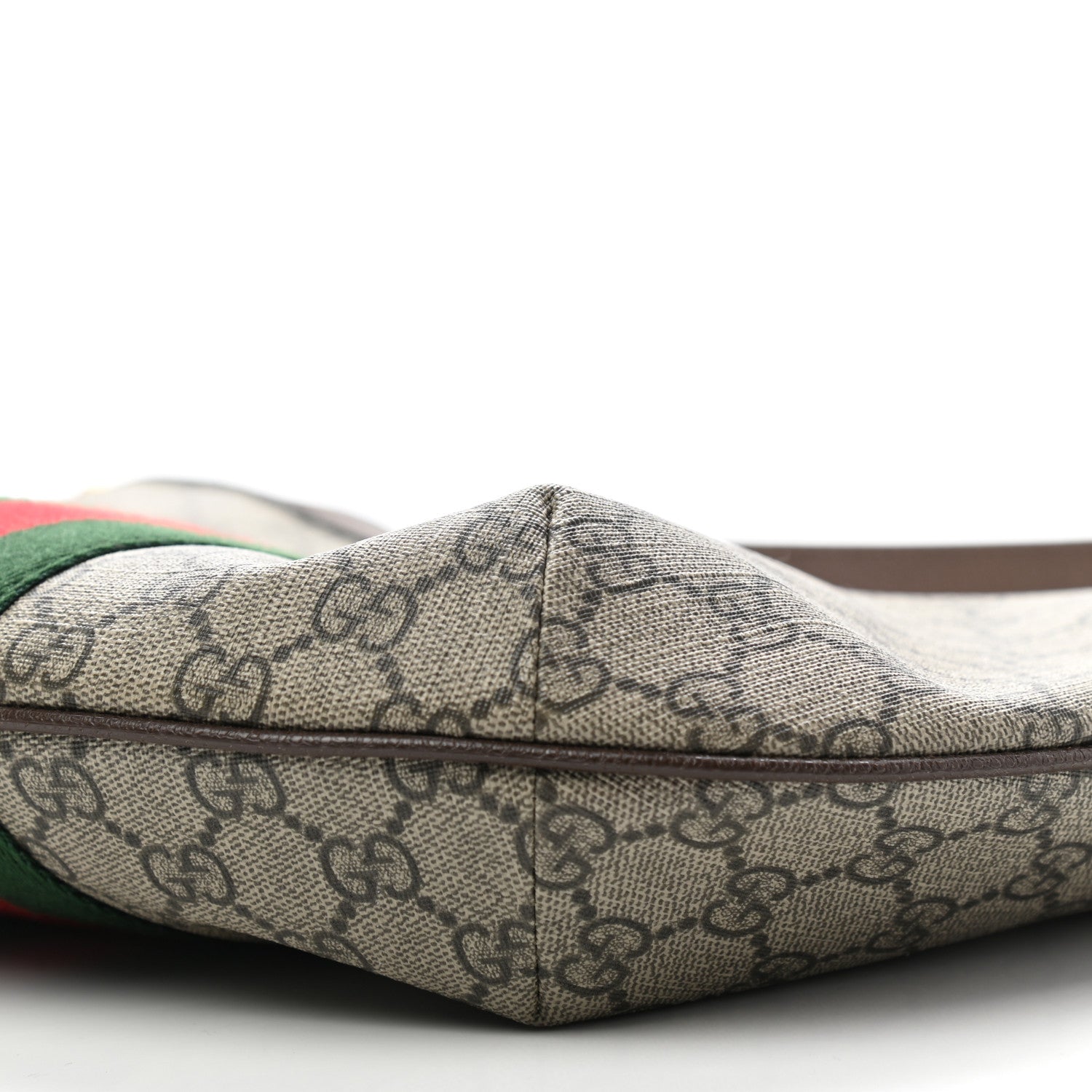 Gucci GG Supreme Monogram Web Small Ophidia Half Moon Hobo Brown 10 of 12