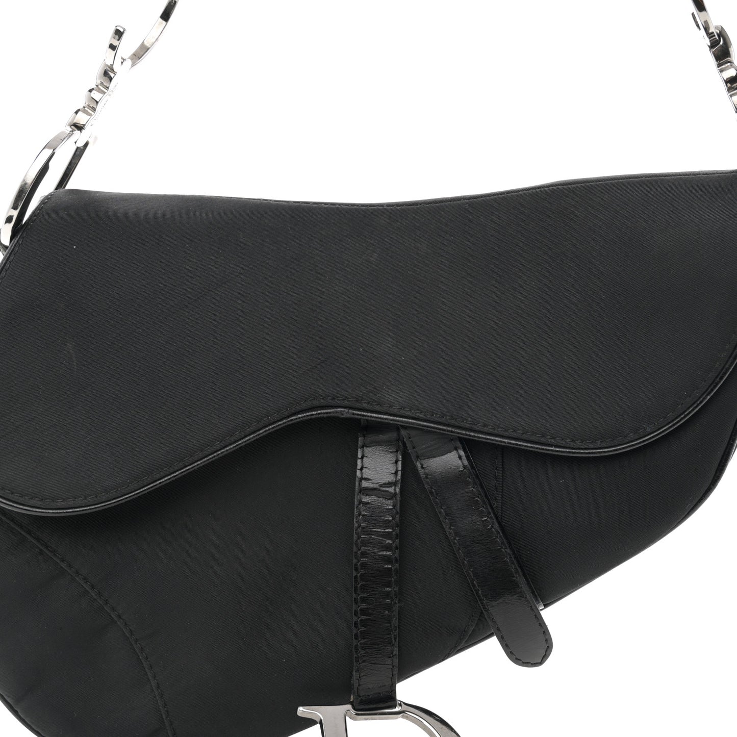 Nylon Saddle bag Black