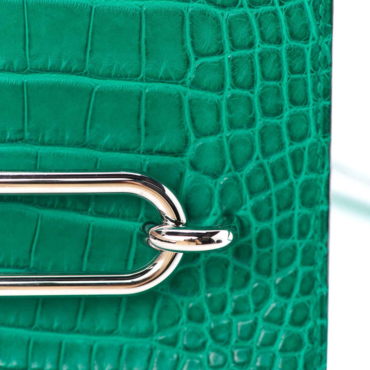 Matte Alligator Mini Sac Roulis Malachite