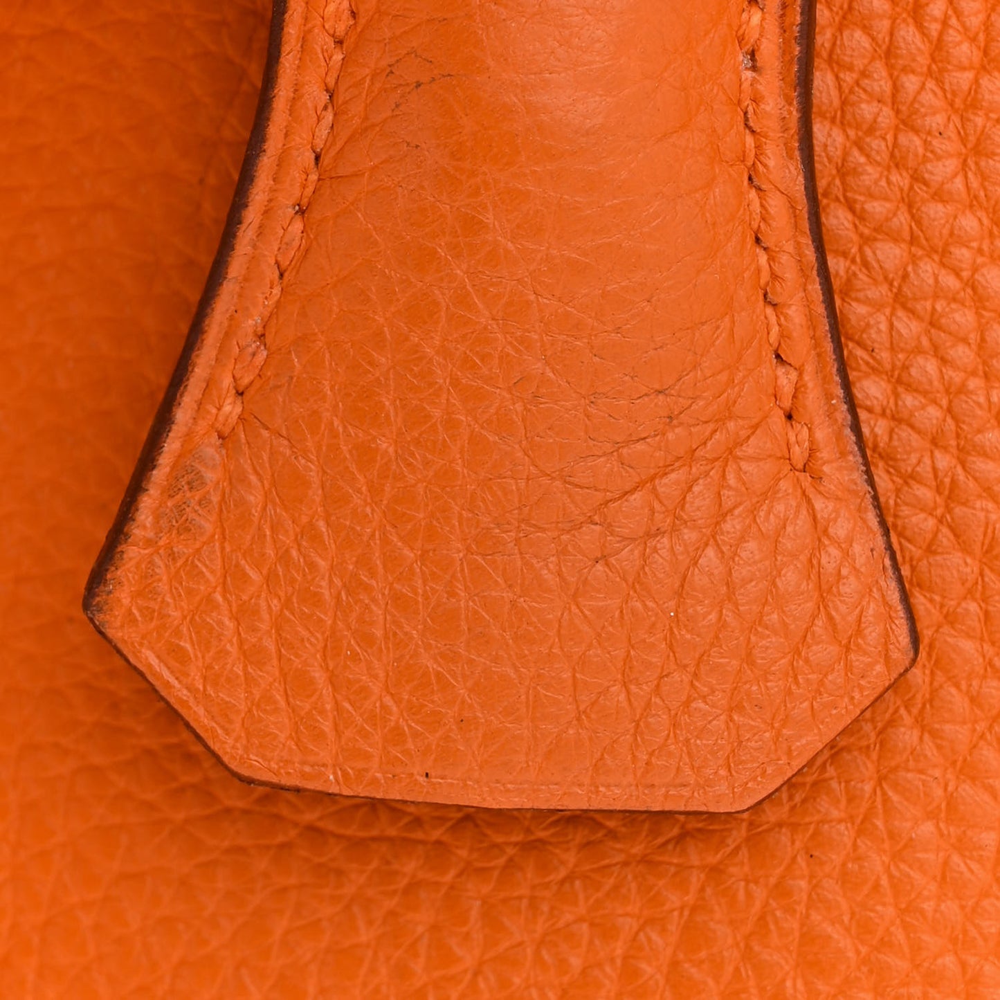 Taurillon Clemence Birkin 35 Orange