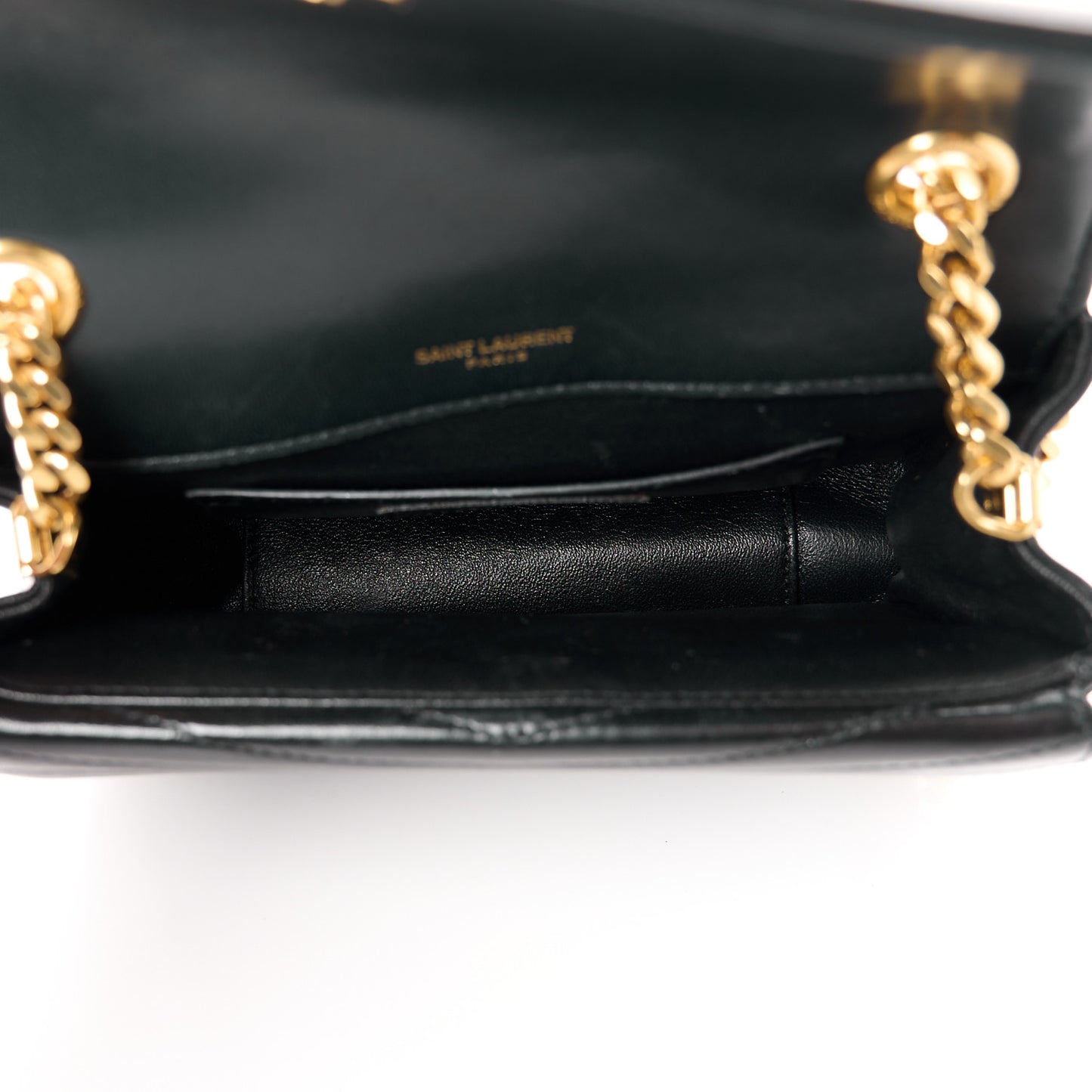 Lambskin Matelasse Chevron Monogram Small Sulpice Bag Black