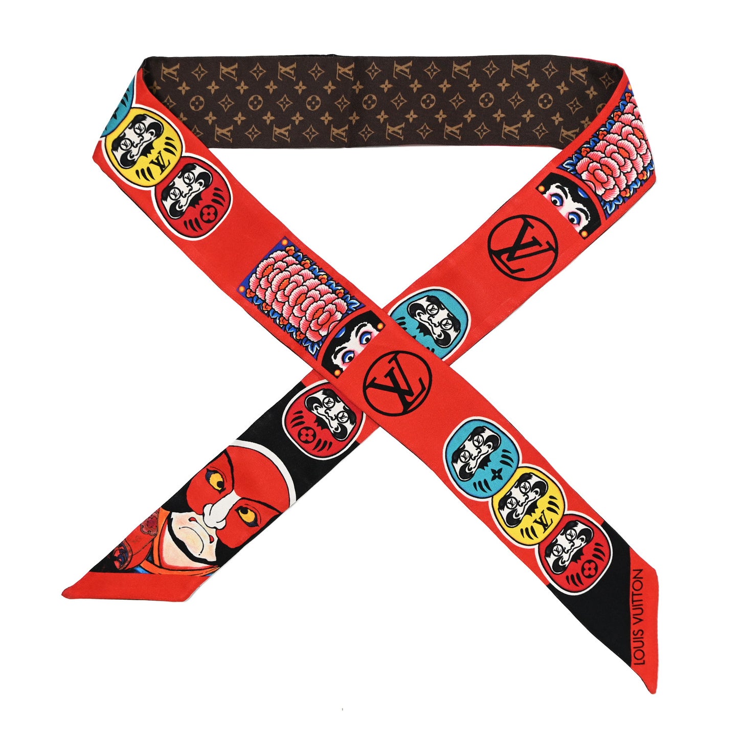 Silk Monogram Kabuki Stickers BB Bandeau Black