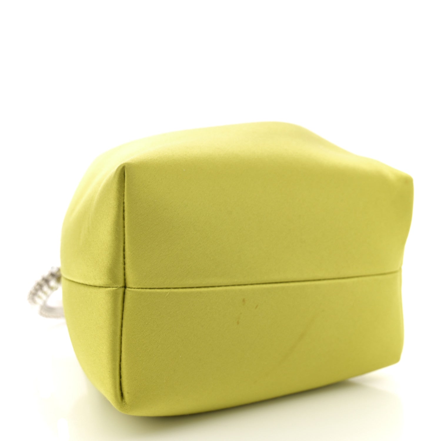 Jimmy Choo Satin Crystal Embellished Bon Bon Bag Lime 4 of 12