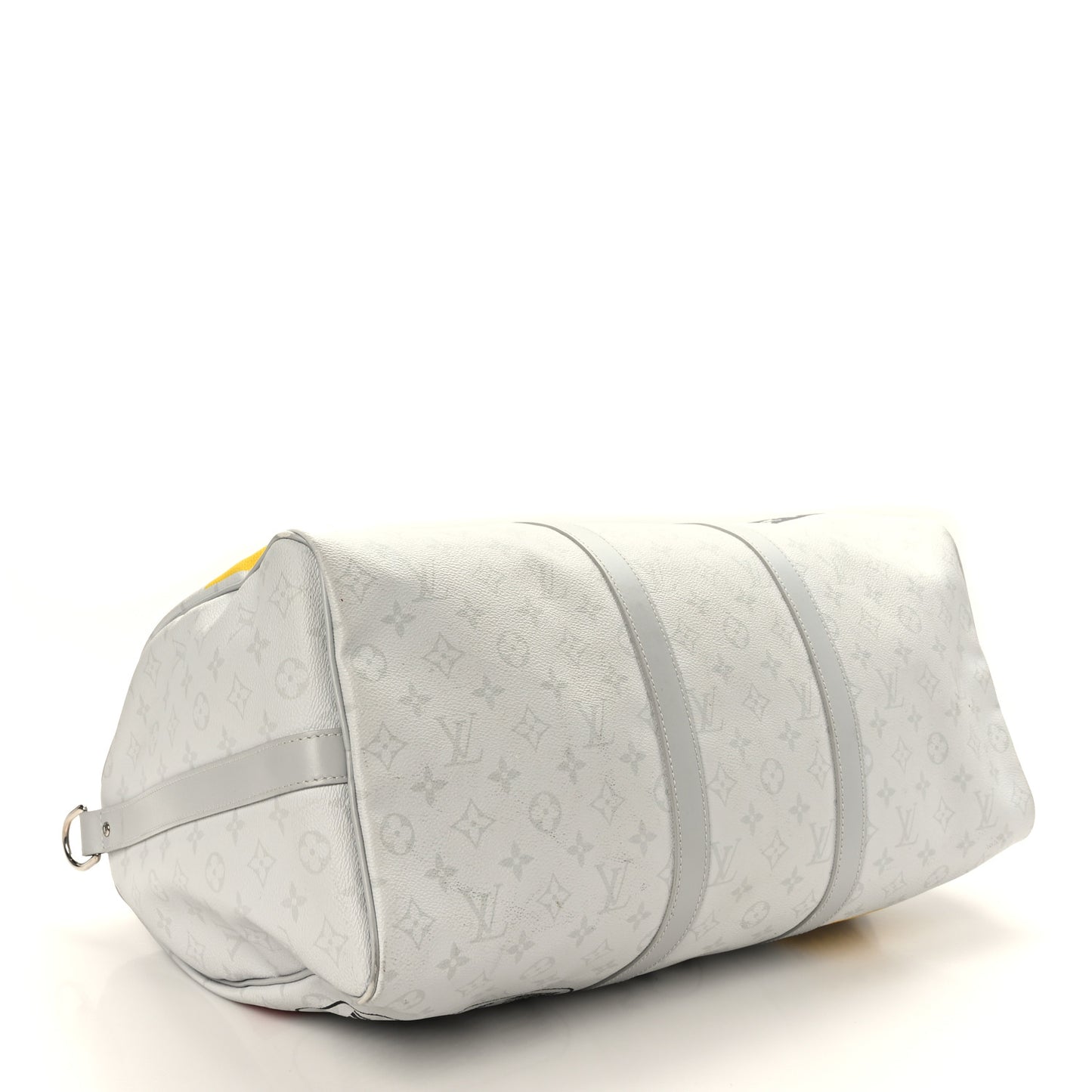 Monogram Logo Keepall Bandouliere 50 White