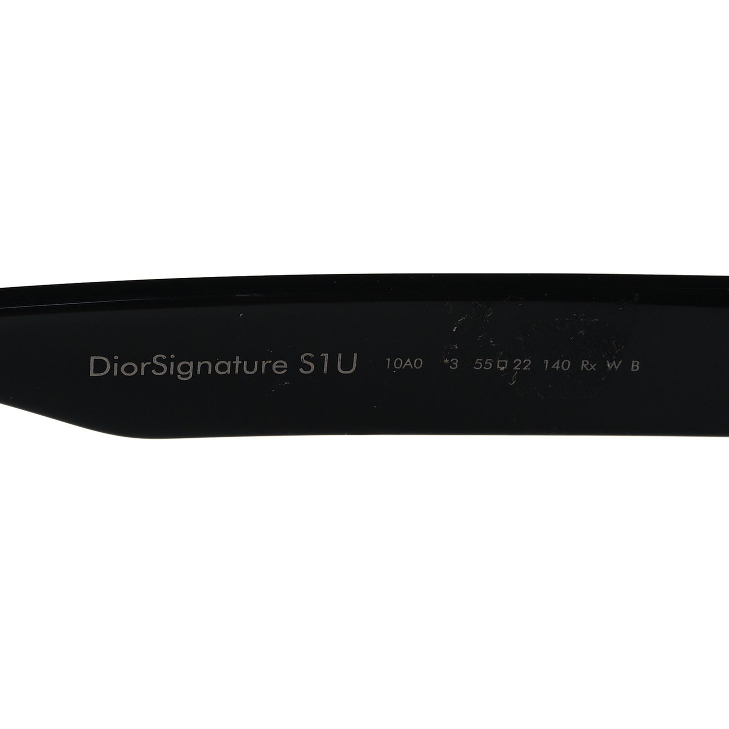Acetate Diorsignature S1U Square Sunglasses Black