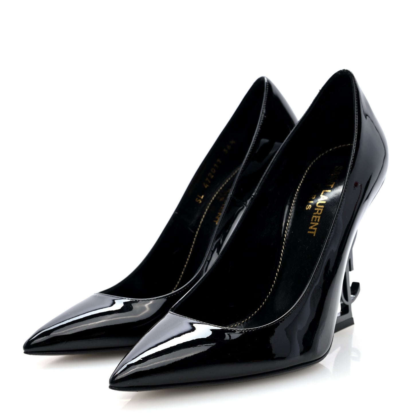Patent Calfskin Opyum 110 Pumps 36.5 Black