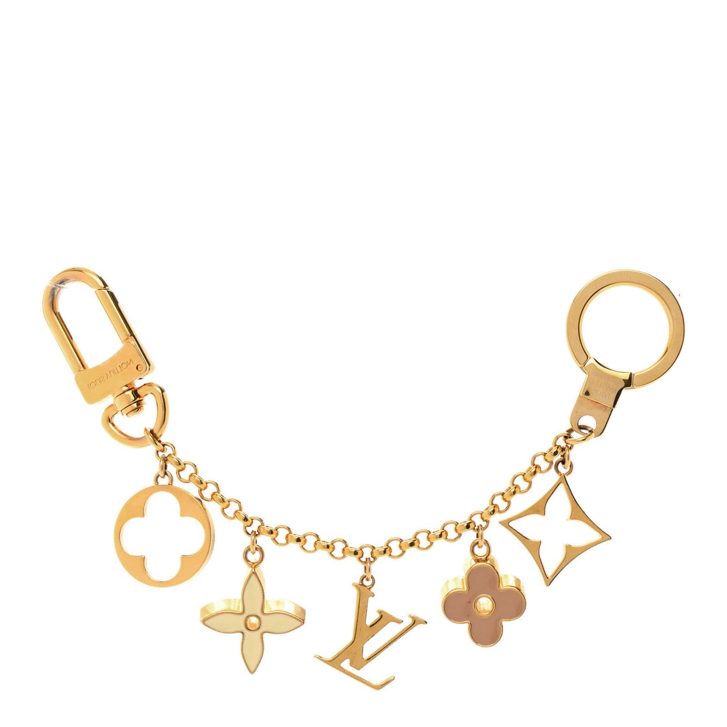 Fleur De Monogram Bag Charm Chain