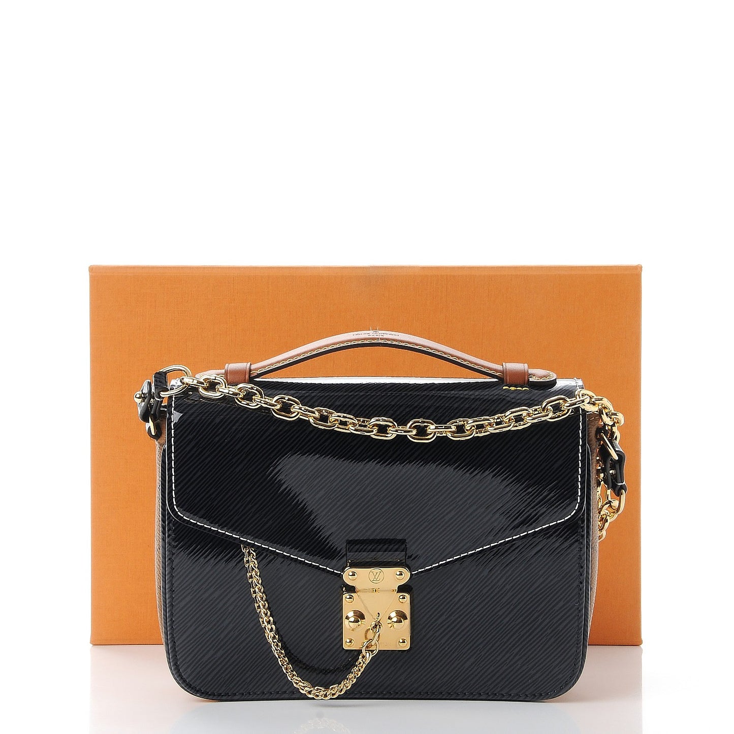 Shiny Epi Reverse Monogram Pochette Metis Mini Marine