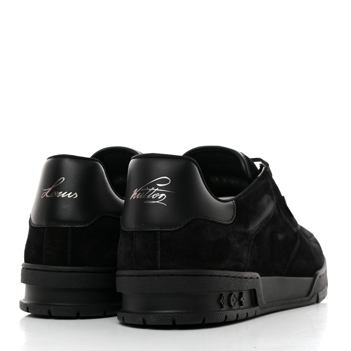 Suede Uniform Sneakers 11.5 Black