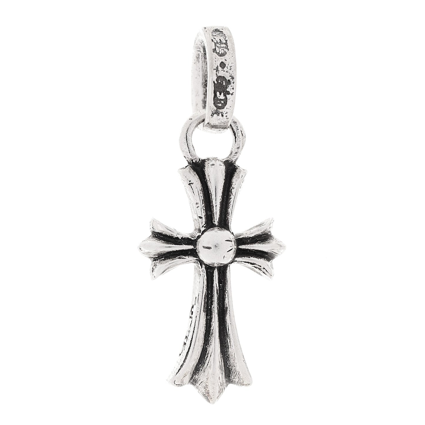 Sterling Silver Baby Fat Cross Pendant