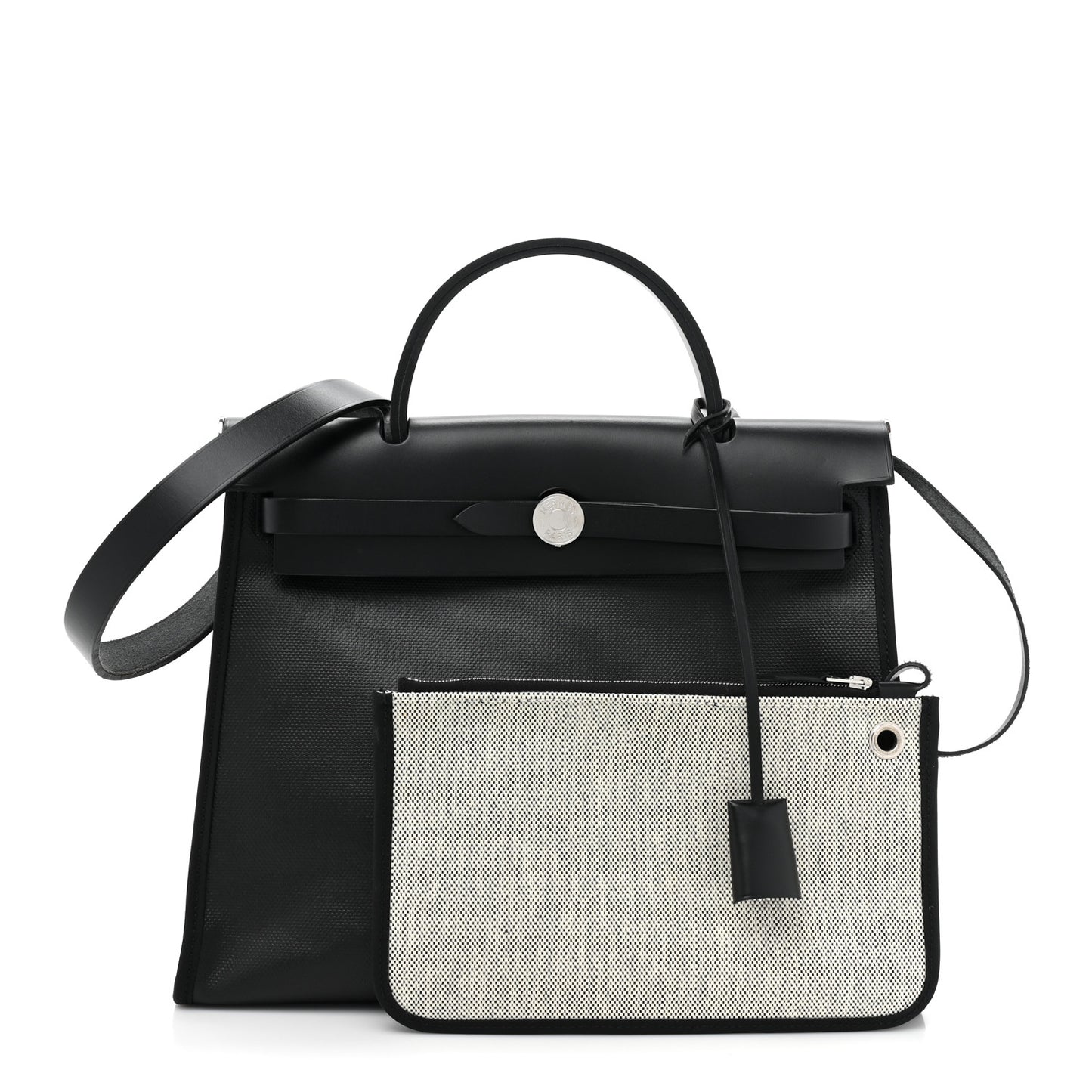 Toile H Berline Vache Hunter Herbag Zip PM 31 Black Ecru