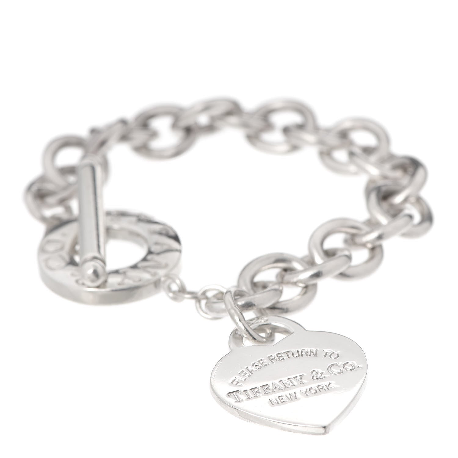 Tiffany Sterling Silver Return to Tiffany Heart Tag Toggle Bracelet 1 of 3