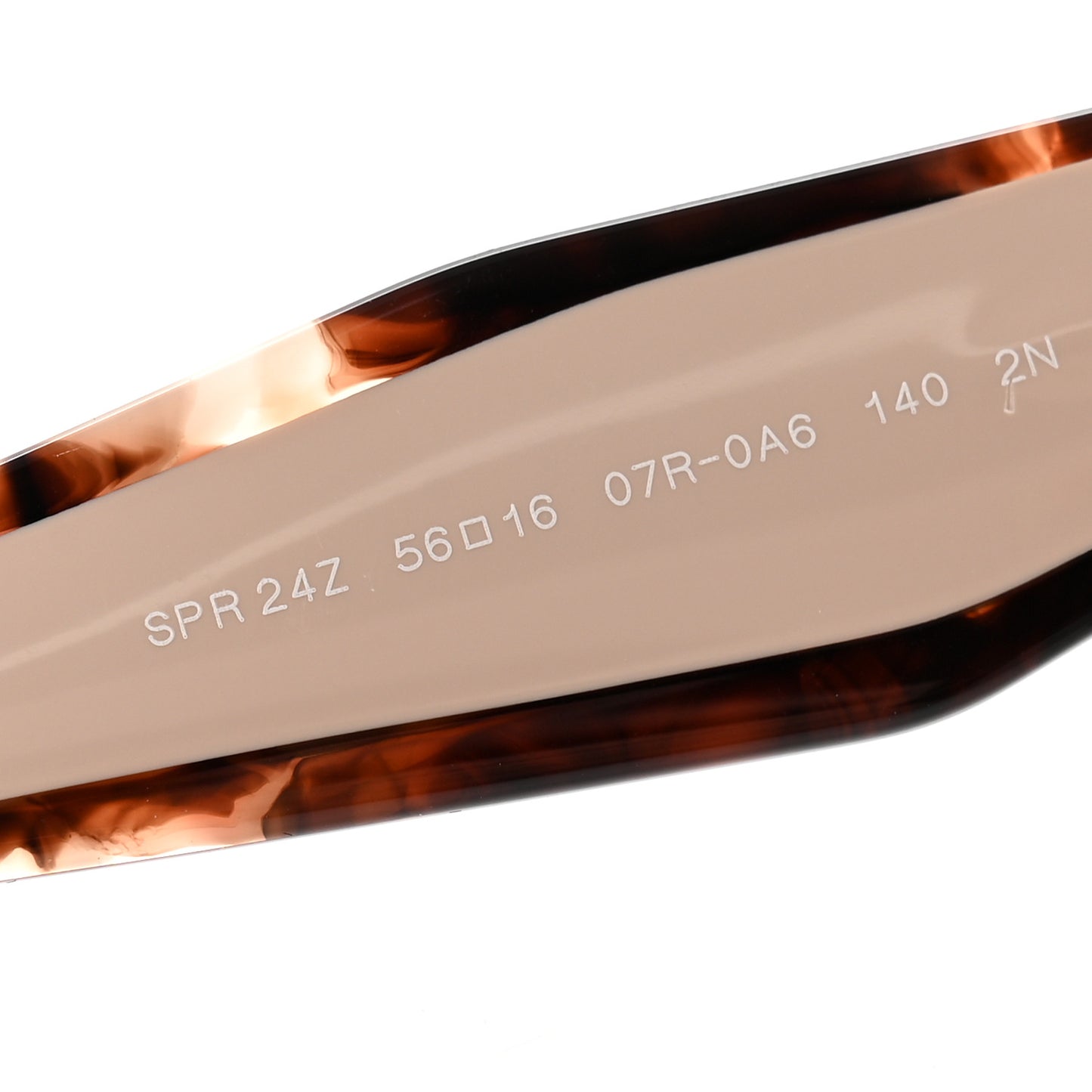 Acetate Square Sunglasses SPR 24Z Tortoiseshell Beige