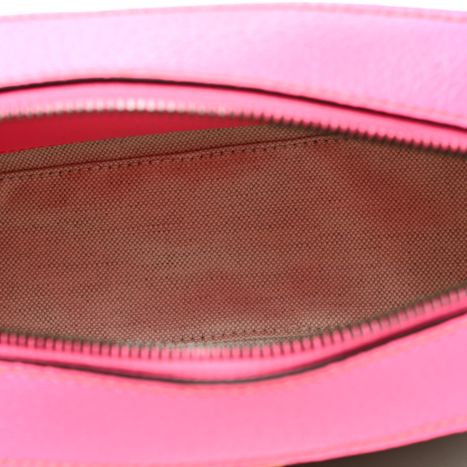 Gucci GG Supreme Monogram Textured Dollar Calfskin Web Ophidia Small Crossbody Bag Beige Ebony Fuchsia 5 of 10